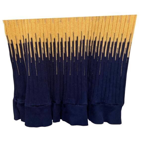 Forever 21 Color Blocked Sweater Top Size 3X Yellow Cream Navy - Picture 7 of 10